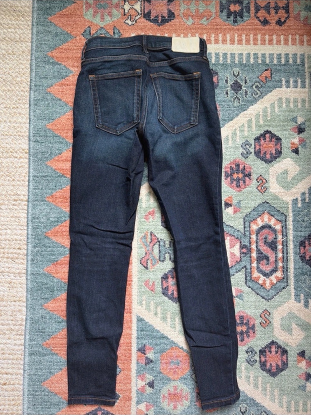 Everlane Dark Blue Women's Skinny Jeans - Picture 3 of 7